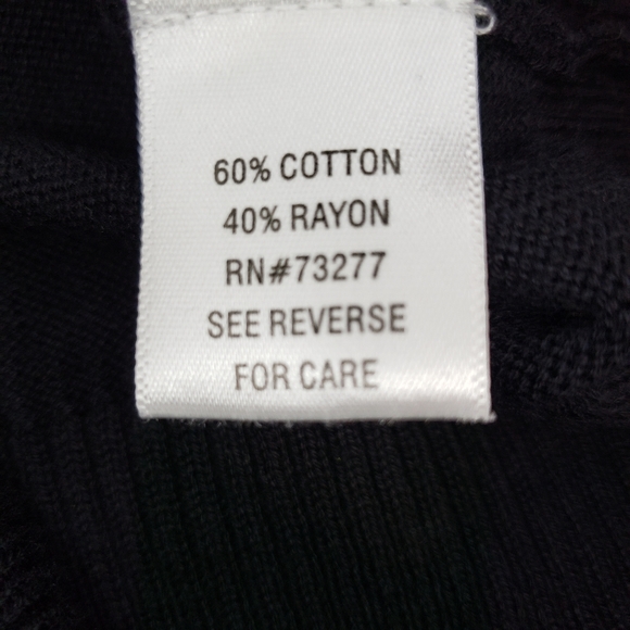 ELLE Sequin Black Button Up Cardigan Size Small - Picture 7 of 8